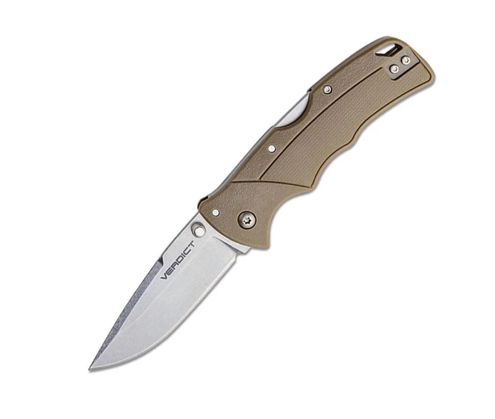 Фото - туристический нож Нож складной Cold Steel Verdict SP, fde Olive тип замка Tri-Ad Lock CS-FL-C3SPSSFDE