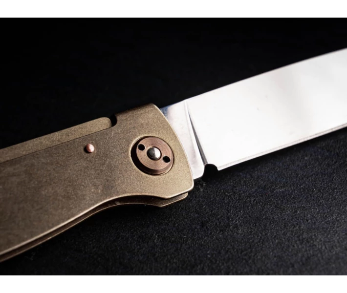 Фото - туристический нож Нож складной Boker Plus Atlas Brass замок Slip joint 01BO853