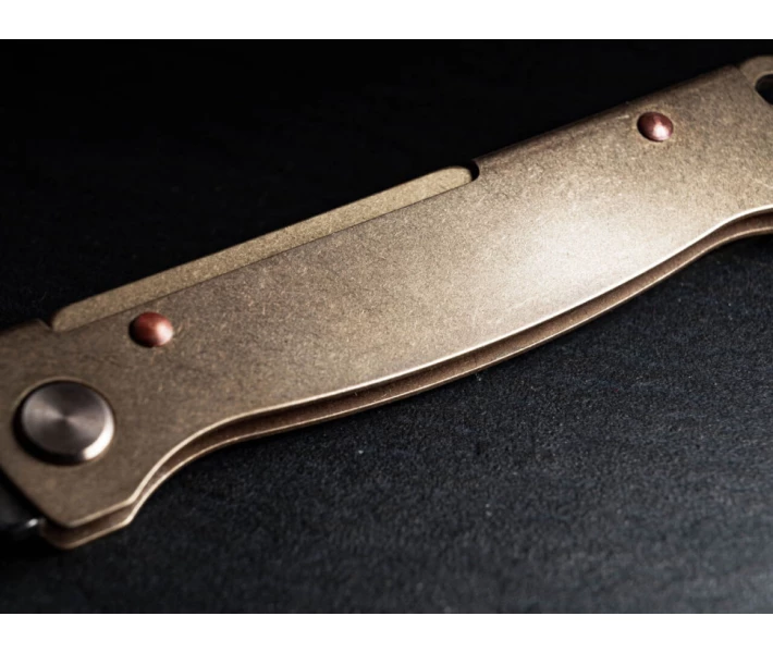 Фото - туристический нож Нож складной Boker Plus Atlas Brass замок Slip joint 01BO853
