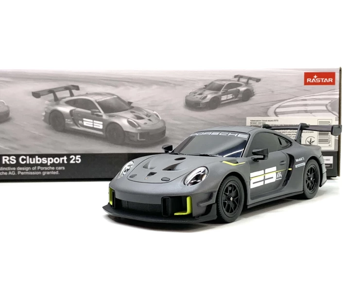Фото - радиоуправляемую игрушку Машина Rastar на радиоуправлении Porsche 1:24 Серая (99700)