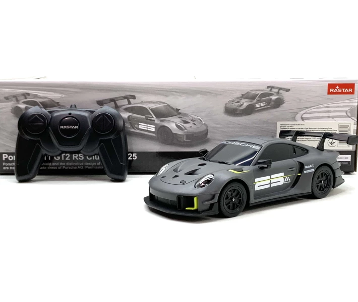Фото - радиоуправляемую игрушку Машина Rastar на радиоуправлении Porsche 1:24 Серая (99700)