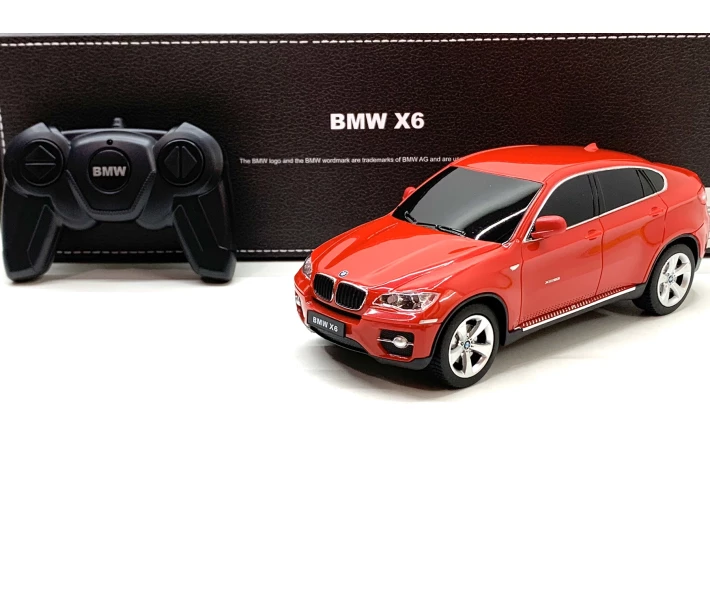 Фото - радиоуправляемую игрушку Машина Rastar на радиоуправлении BMW X6 масштаб 1:24 Красная (31700)