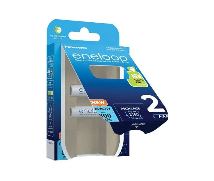 Фото - батарейку и аккумулятор Аккумулятор Panasonic Eneloop AAA 800 2BP mAh NI-MH(BK-4MCDE/2BE) (2 шт.)