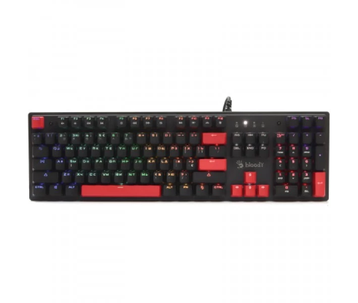 Фото - клавиатуру Клавиатура A4Tech Bloody S510R RGB BLMS Switch Red USB Black (Bloody S510R Fire Black)