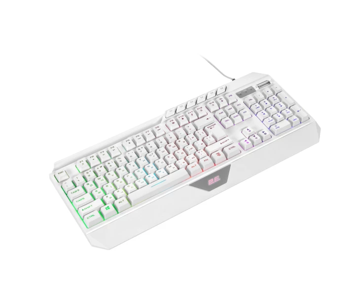 Фото - клавиатуру Клавиатура игровая с подсветкой 2E GAMING KG315 White