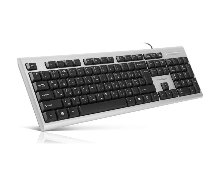 Фото - клавиатуру Клавиатура REAL-EL 507 Standard USB Silver