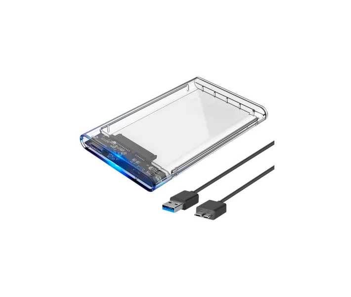 Фото - внешний карман для жесткого диска Карман внешний Dynamode 2.5" SATA HDD/SSD USB 3.0 Transparent (DM-CAD-25316) (724033-01)