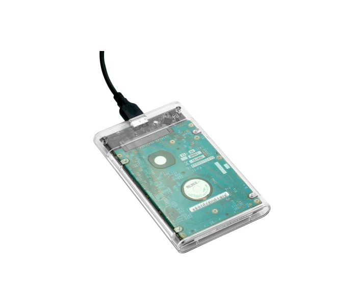Фото - внешний карман для жесткого диска Карман внешний Dynamode 2.5" SATA HDD/SSD USB 3.0 Transparent (DM-CAD-25316) (724033-01)