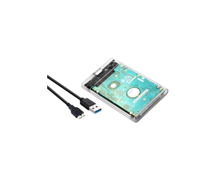 Фото - внешний карман для жесткого диска Карман внешний Dynamode 2.5" SATA HDD/SSD USB 3.0 Transparent (DM-CAD-25316) (724033-01)