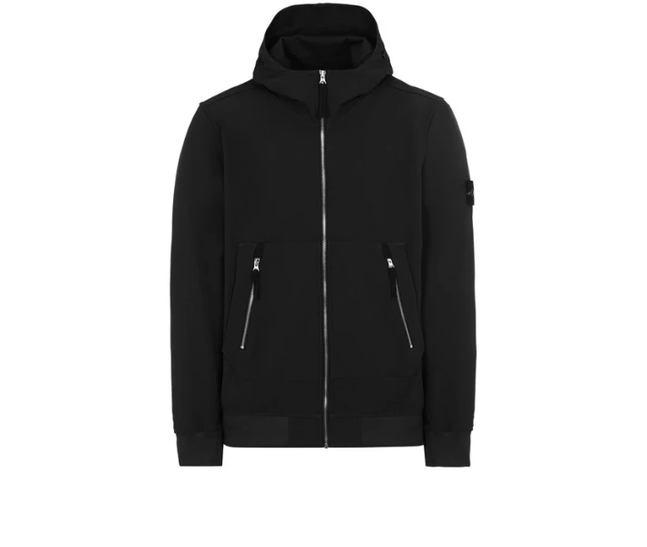 Фото - куртку мужскую Куртка Stone Island 40727 LIGHT SOFT SHELL Черный S