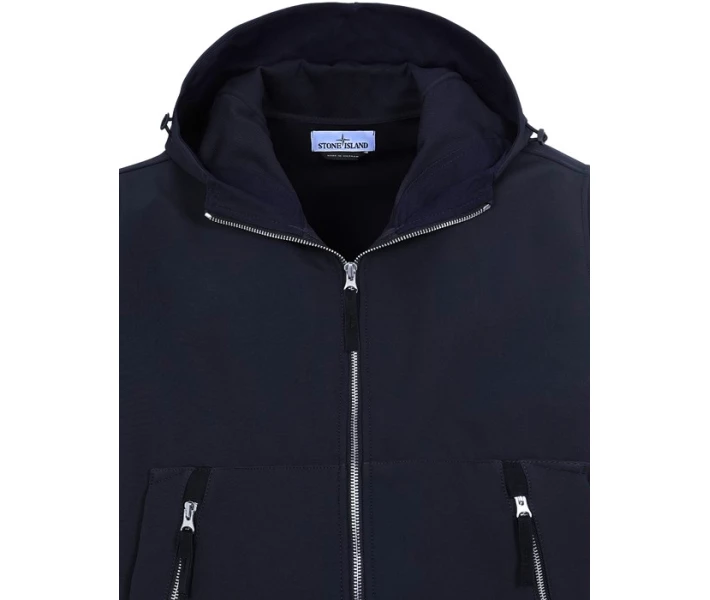 Фото - куртку мужскую Куртка Stone Island 40727 LIGHT SOFT SHELL Marine Blue XL