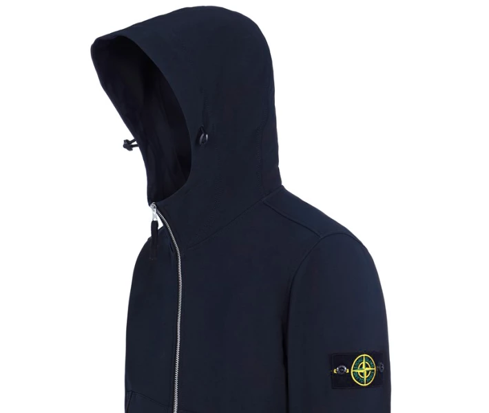 Фото - куртку мужскую Куртка Stone Island 40727 LIGHT SOFT SHELL Marine Blue XL