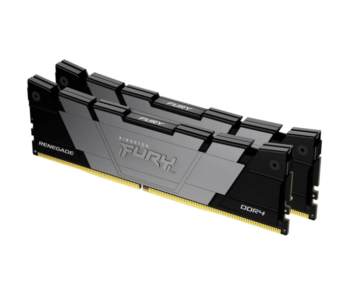 Фото - оперативную память Модуль памяти Kingston DDR4 64GB (2x32) FURY 3600MHz Renegade Black XMP (KF436C18RB2K2/64)