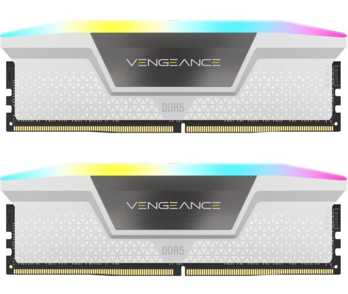Фото - оперативную память Модуль памяти DDR5 2x16GB/6400 Corsair Vengeance RGB White (CMH32GX5M2B6400C36W) Sava Family
