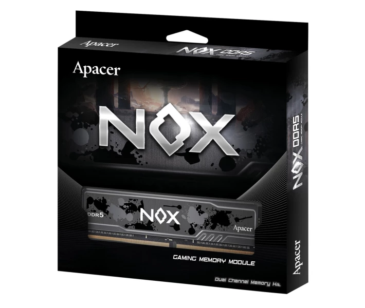Фото - оперативную память Модуль памяти DDR5 32GB/5200 Apacer NOX (AH5U32G52C522MBAA-1) TS