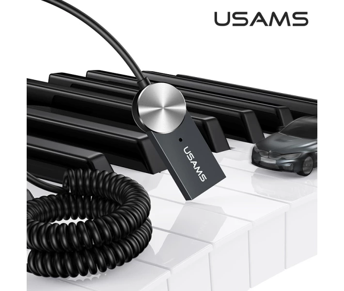 Фото - Bluetooth-адаптер Автомобильный Bluetooth адаптер Usams Wireless Audio Receiver US-SJ464 |BT5.0