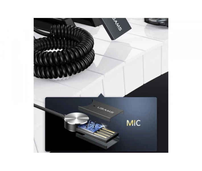 Фото - Bluetooth-адаптер Автомобильный Bluetooth адаптер Usams Wireless Audio Receiver US-SJ464 |BT5.0