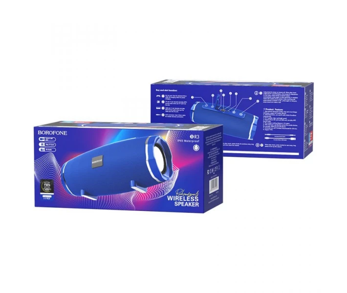 Фото - портативную колонку Колонка Bluetooth BOROFONE BR3 Rich sound Синий