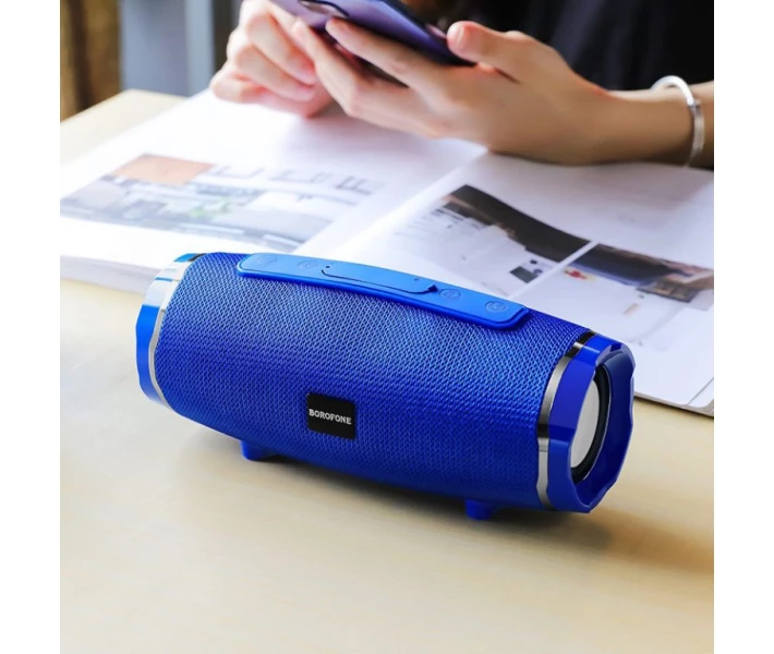 Фото - портативную колонку Колонка Bluetooth BOROFONE BR3 Rich sound Синий