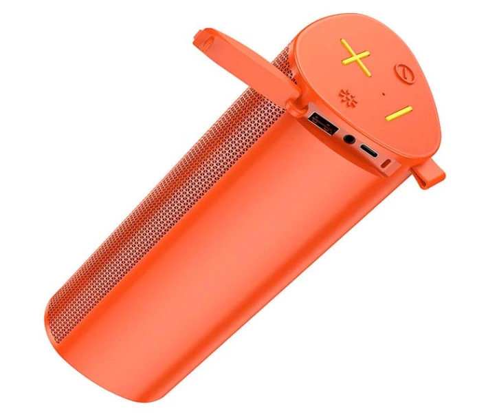 Фото - портативную колонку Колонка Bluetooth BOROFONE BP18 Портативная Акустика беспроводная 1200mAh, BT 5.3, AUX, TF, FM, USB, 2h Оранжевый