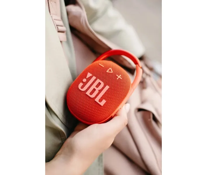 Беспроводная колонка JBL Clip 4 (JBLCLIP4RED) с карабином - петлей