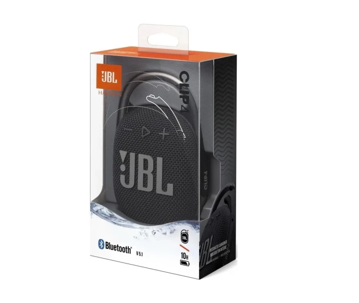 Фото - портативную колонку Портативная колонка JBL Clip 4 (JBLCLIP4BLK) беспроводная акустика черная (33297)