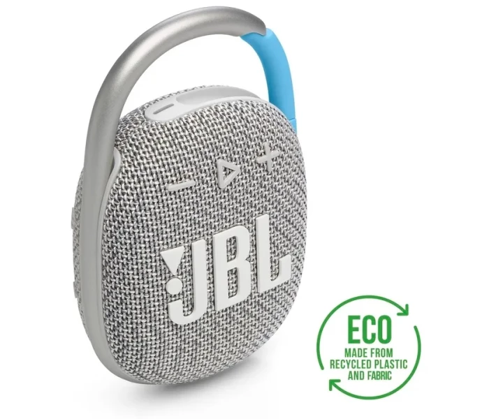 Фото - портативную колонку Акустическая система JBL Clip 4 Eco White (JBLCLIP4ECOWHT)