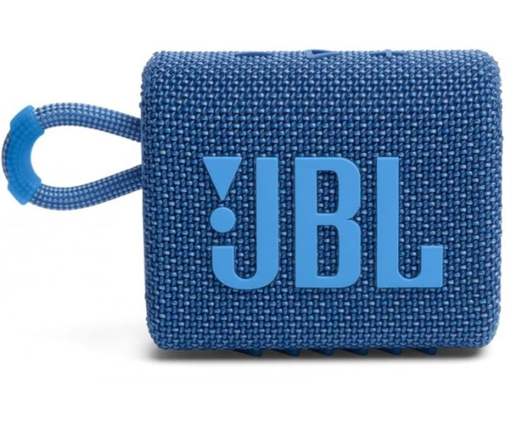 Фото - портативную колонку Акустическая система JBL GO 3 Eco Blue (JBLGO3ECOBLU)