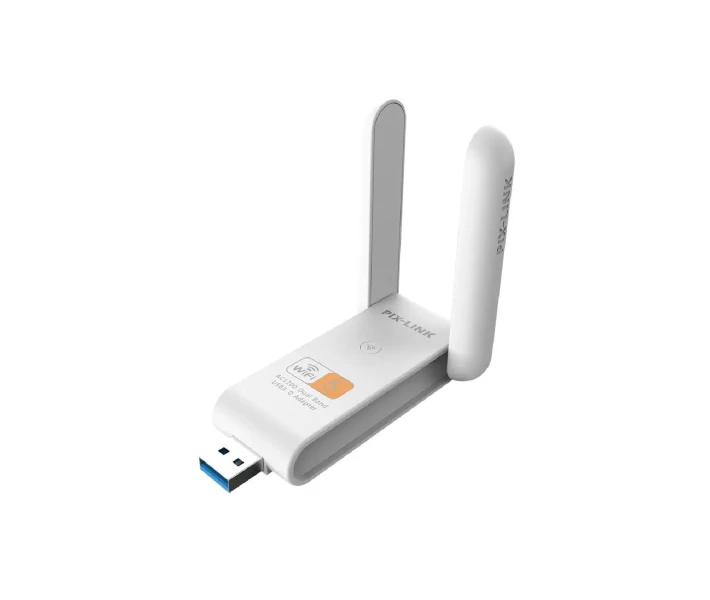 Фото - Wi-Fi адаптер Сетевой USB 3.0 WiFi адаптер с двумя внешними антенными 1200 Mbps 2.4GHz5GHz для Windows (476352-Prob) Белый