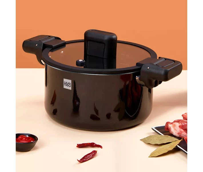 Фото - кастрюлю и казан Кастрюля cкороварка HuoHou Enameled steel 24 см 6 л (HU0159)