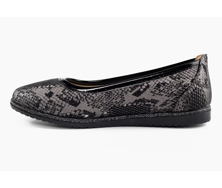 Фото - детские балетки Балетки Minno Kids 505-6SNAKE 34 Серый (2000904275779)