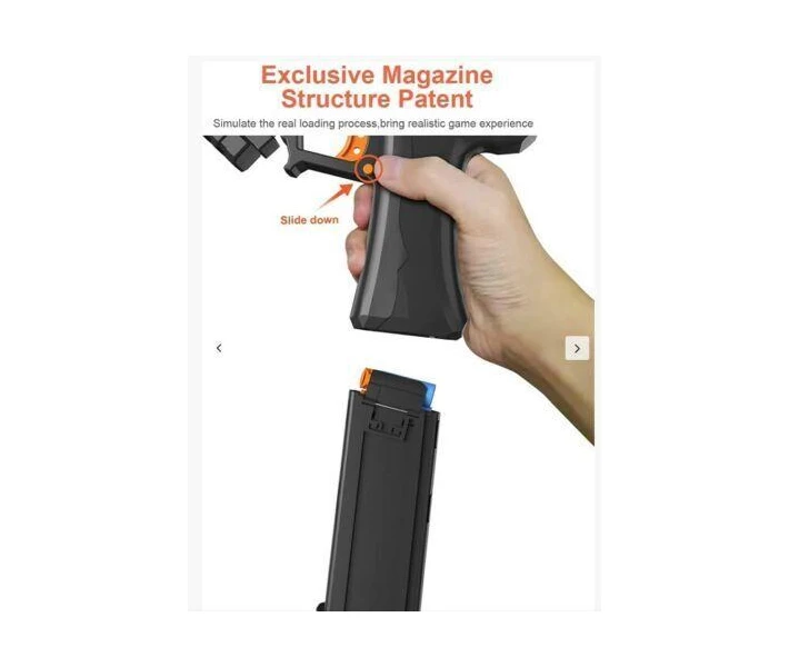 Фото - оружие игрушечное Игрушечный пистолет Besbro Toy Blaster Dart Gun с пенными дротиками - серый - совершенно новый!! (1960344530)