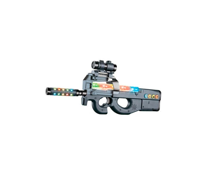 Фото - оружие игрушечное Игрушечное оружие ZIPP Toys Автомат свето-звуковой FN P90, черный (816B)