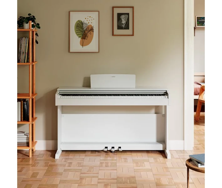 Фото - цифровое пианино Цифровое пианино Yamaha YDP-145 WH (Пюпитр, блок питания, банкетка)