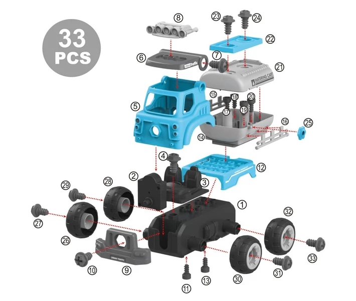 Фото - детский конструктор Цистерна Diy Spatial Creativity LM8053-SZ-1