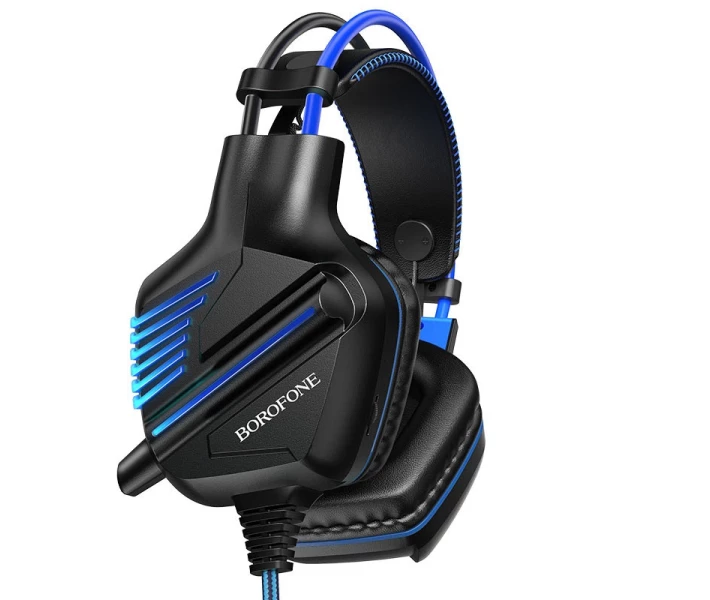 Фото - наушники Наушники Borofone BO101 PC игровая гарнитура для компьютера Черно-Синий