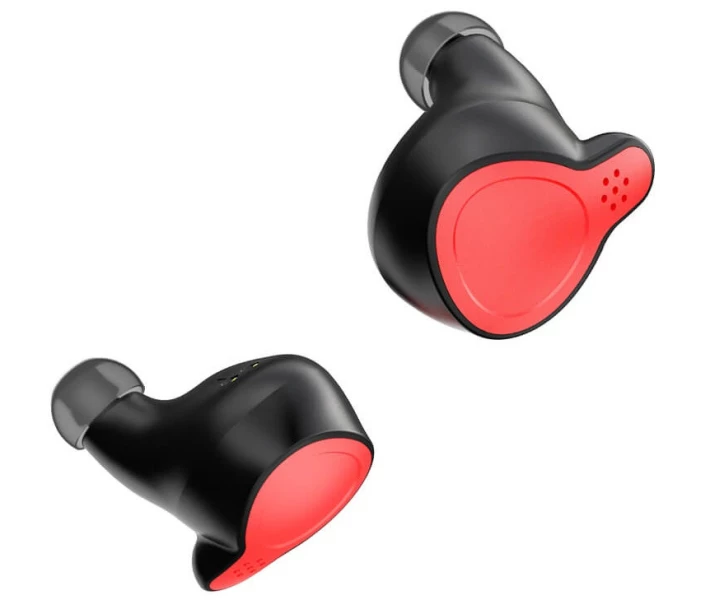 Фото - наушники Наушники Bluetooth HOCO ES47 Shelly TWS в чехле для зарядки BT5.0 черно-красные