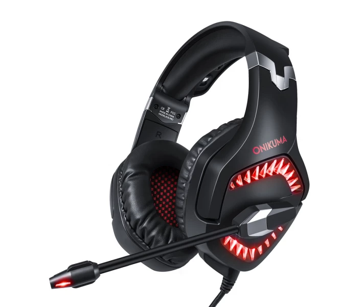 Фото - наушники Наушники игровые Onikuma Gaming LED K1 Pro Черно-Красные