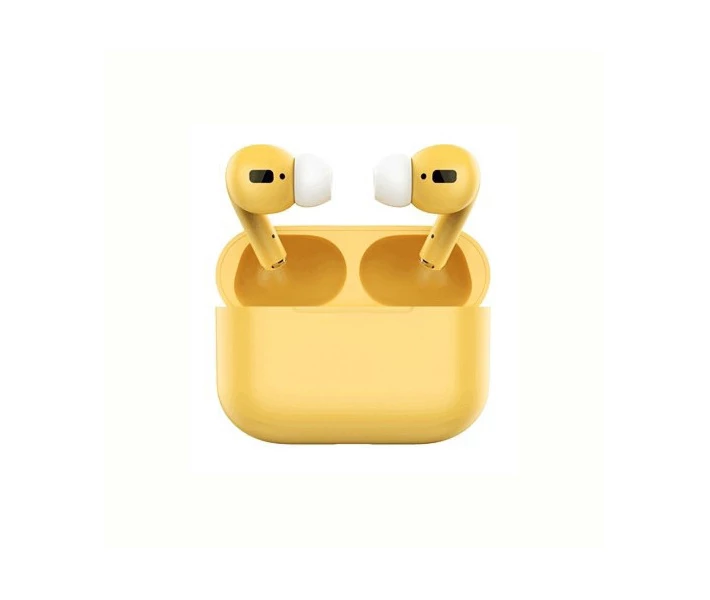 Фото - наушники Наушники беспроводные TWS Airpod 3 с боксом для зарядки Yellow (au209-hbr)
