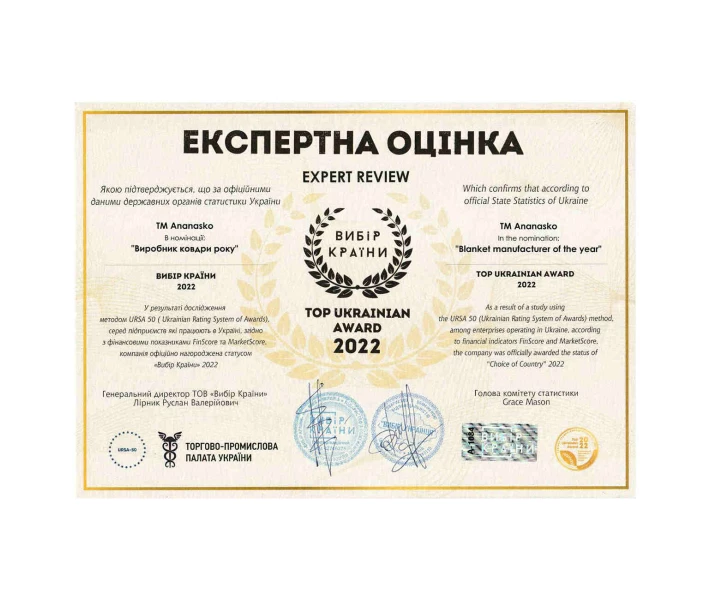 Фото - одеяло Одеяло холлофайбер евро 200х210 осень/зима/весна Ananasko KL180 (KL180(e)