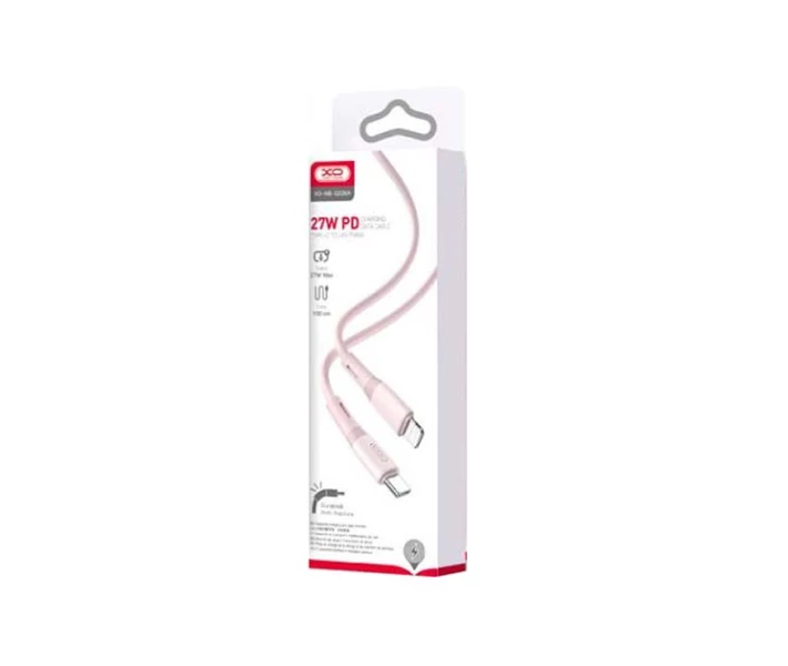 Фото - адаптер и кабель Кабель зарядки XO NB-Q226A Type-C to Lightning (PD27W) (1M) Fast Charging for iOS устройств iPhone 6/7/8/X/Xs/11/12/13/14 Pro Max Розовый