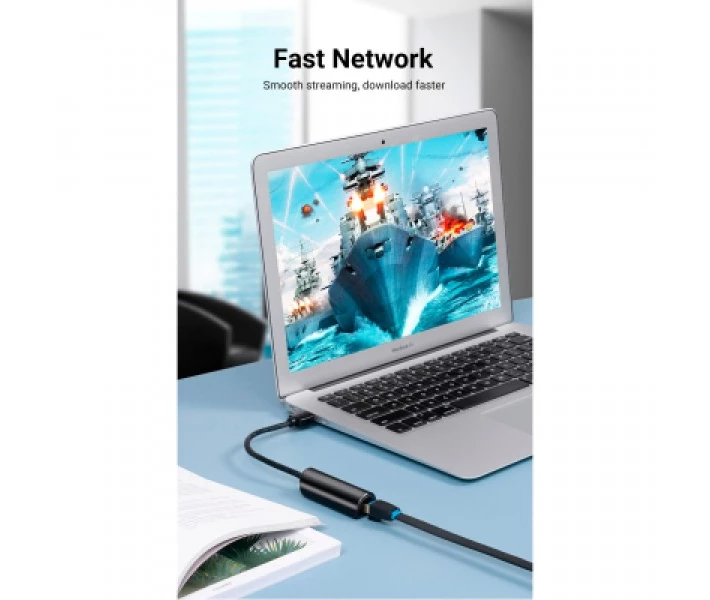 Фото - адаптер и кабель Переходник USB 2.0 to Ethernet RJ45 100Mb Vention (CEGBB)