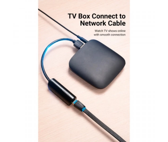 Фото - адаптер и кабель Переходник USB 2.0 to Ethernet RJ45 100Mb Vention (CEGBB)