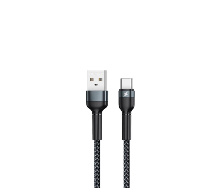 Фото - адаптер и кабель Кабель Remax Jany USB 2.0 to Type-C 1 м плетеный черный (RC-124a) (33563)