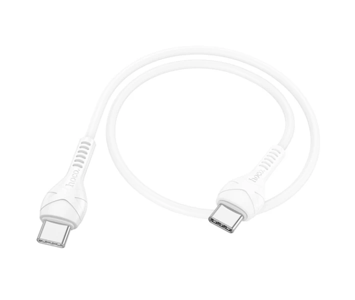 Фото - адаптер и кабель Кабель зарядки Hoco X37 Type-C to Type-C (PD60W) (0.5M) Быстрая зарядка для телефона/смартфона Android/Samsung/Xiaomi/Huawei/Meizu Белый