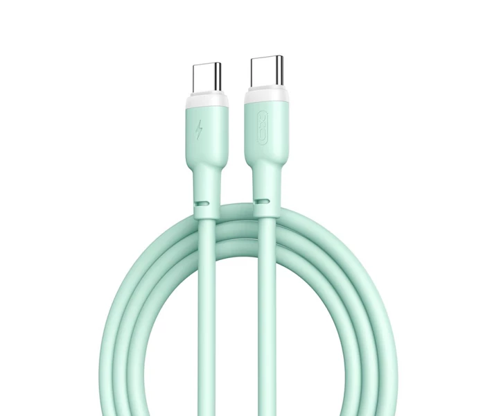 Фото - адаптер и кабель Кабель XO NB208B Type-C - Type-C (60W) (1M) Зеленый