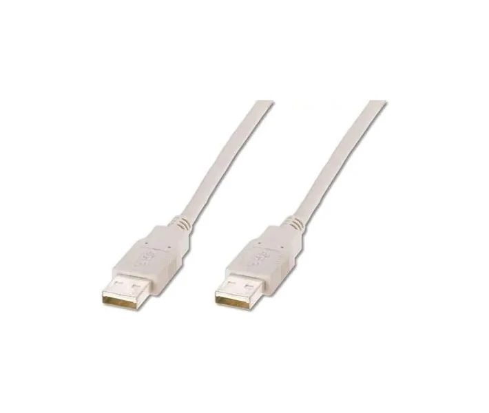 Фото - адаптер и кабель Кабель Usb 2.0 AM/AM male to male длина 1,8 метра белый пакет (002818)