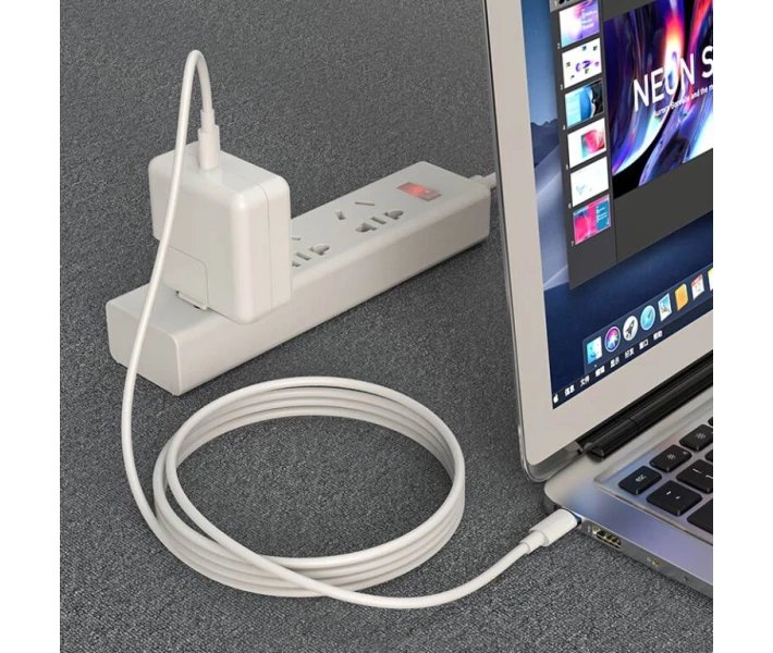 Фото - адаптер и кабель Кабель USB BOROFONE BX44 High-energy Type-C to Type-C (5A) (1M) (100W) Белый