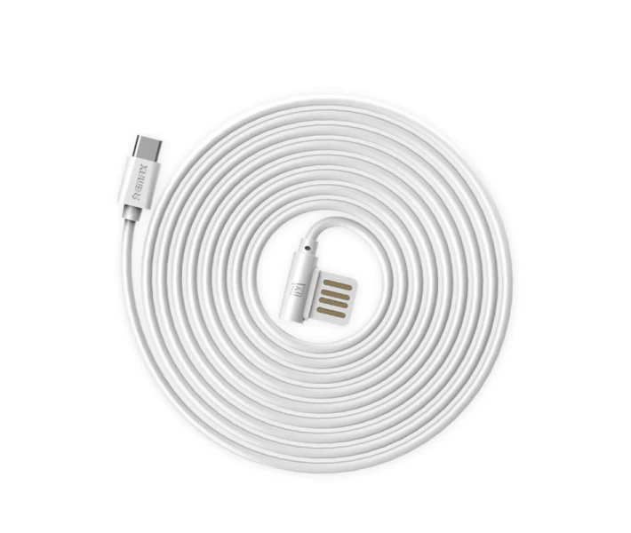 Фото - адаптер и кабель Кабель зарядки Remax RC-075a (2.1A) (1M) USB-Type-C для мобильных устройств Samsung/Xiaomi/Huawei/Meizu/Realme Белый