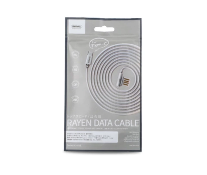 Фото - адаптер и кабель Кабель зарядки Remax RC-075a (2.1A) (1M) USB-Type-C для мобильных устройств Samsung/Xiaomi/Huawei/Meizu/Realme Белый
